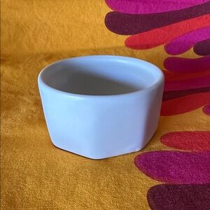 The Bright Angle Porcelain Salt Cellar in Silk White